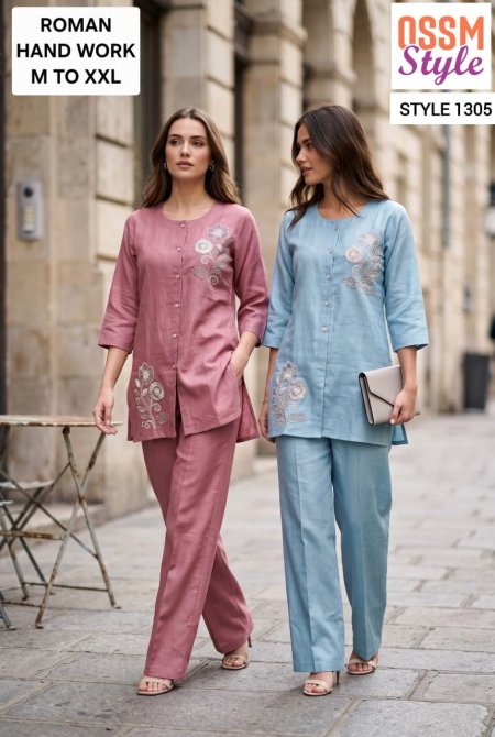 1304 To 1306 By Ossm Style Roman Co Ord Set